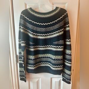New with Tags Burberry Intarsia Stripe Sweater Cashmere Size Small